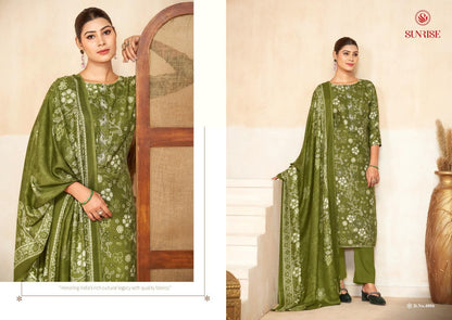 Sophia Vol 4 Sunrise Viscose Pashmina Suits Exporter India