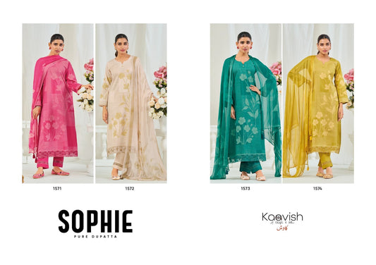 Sophie Kaavish Pure Lawn Pant Style Suits Supplier Ahmedabad