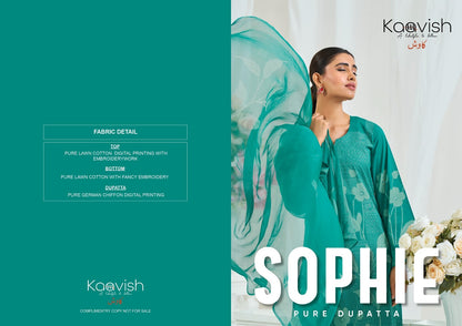 Sophie Kaavish Pure Lawn Pant Style Suits Supplier Ahmedabad
