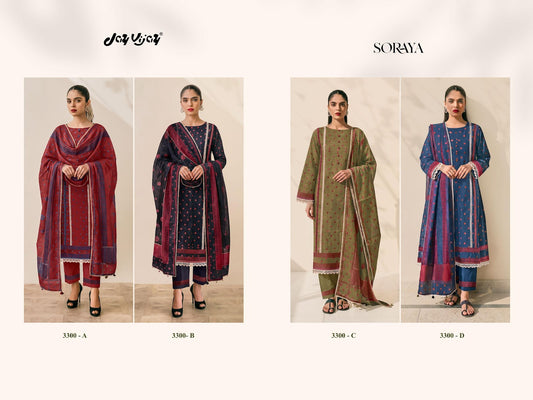 Soraya 3300 Jay Vijay Cotton Pant Style Suits Wholesale Price