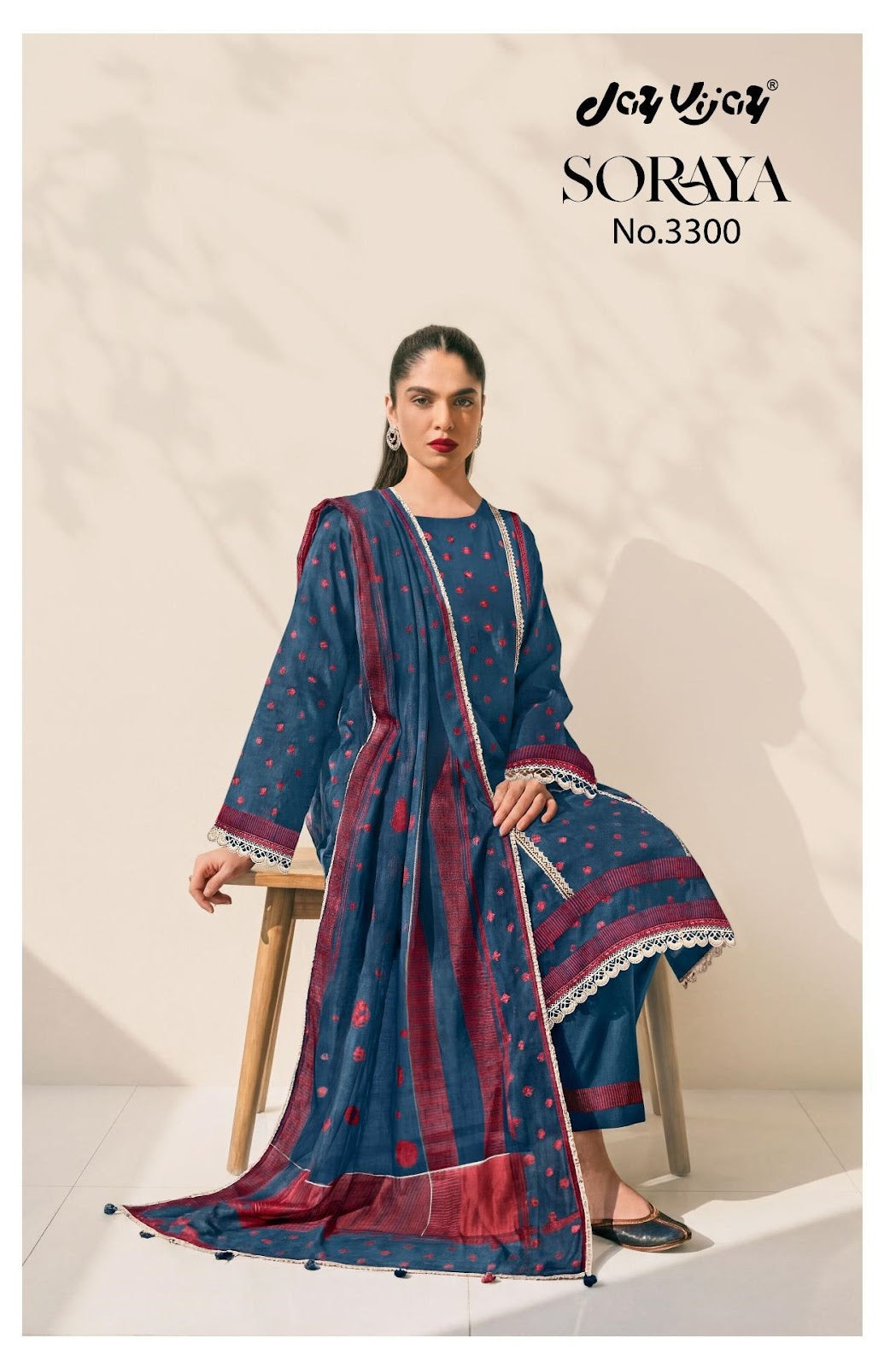 Soraya 3300 Jay Vijay Cotton Pant Style Suits Wholesale Price