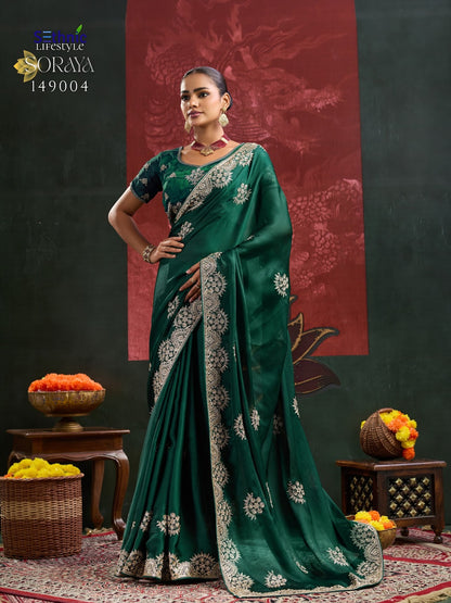 Soraya Sethnic Satin Sarees Wholesale Price