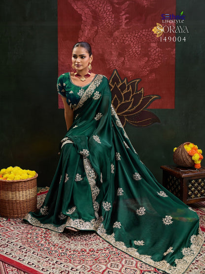 Soraya Sethnic Satin Sarees Wholesale Price