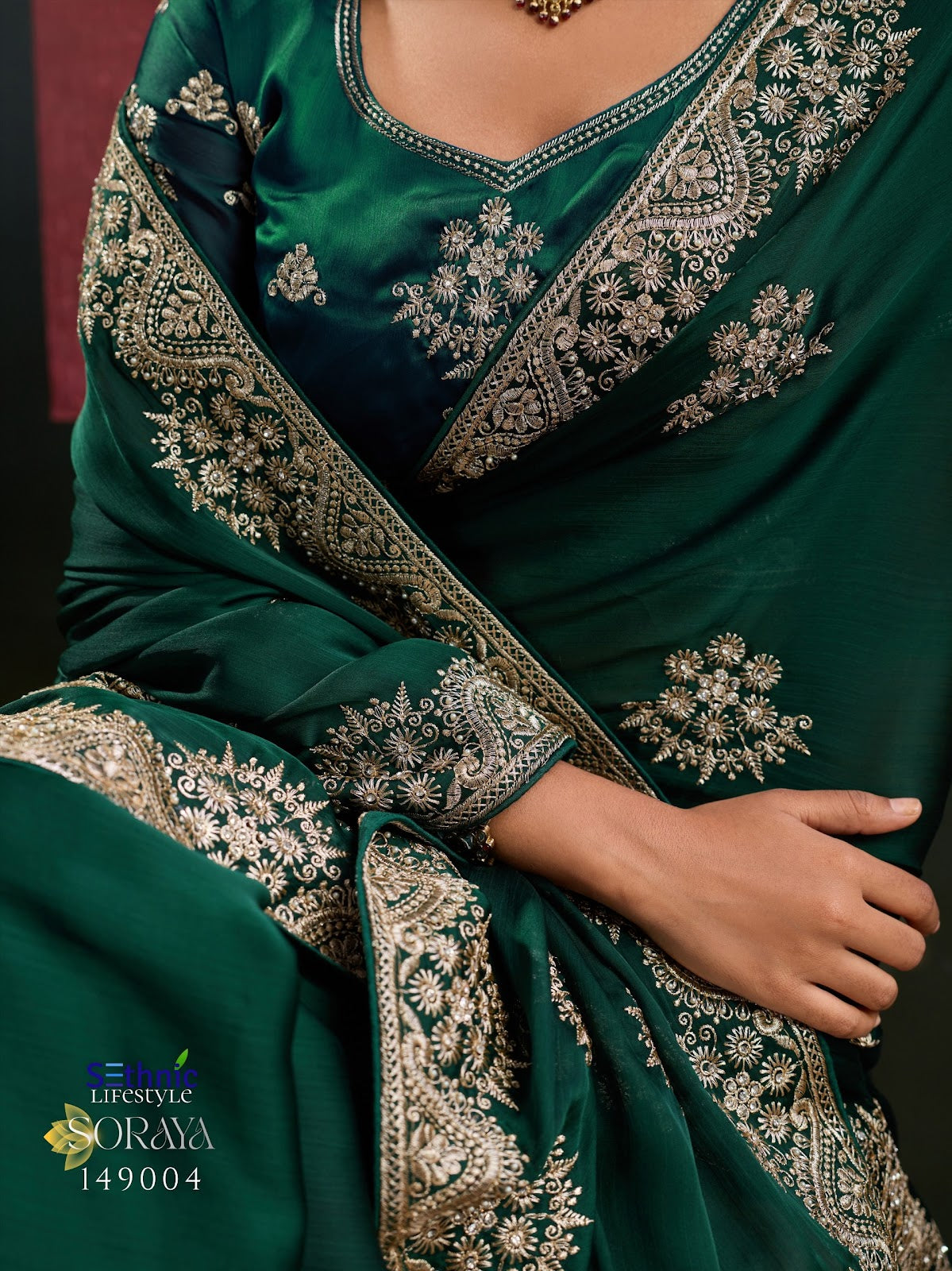 Soraya Sethnic Satin Sarees Wholesale Price