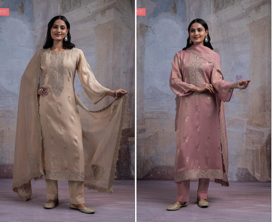 Sorchi Naariti Tissue Silk Pant Style Suits Manufacturer Gujarat