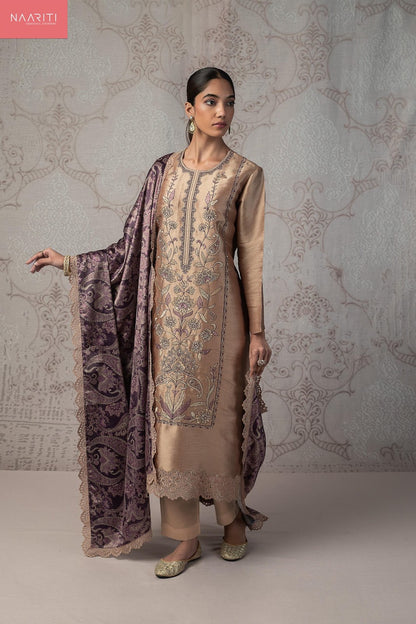 Sorish Naariti Pure Silk Pant Style Suits Supplier Ahmedabad