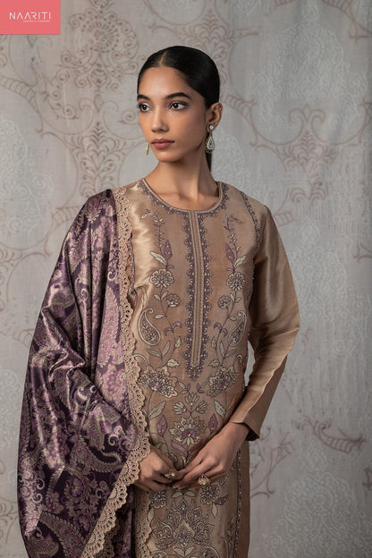 Sorish Naariti Pure Silk Pant Style Suits Supplier Ahmedabad