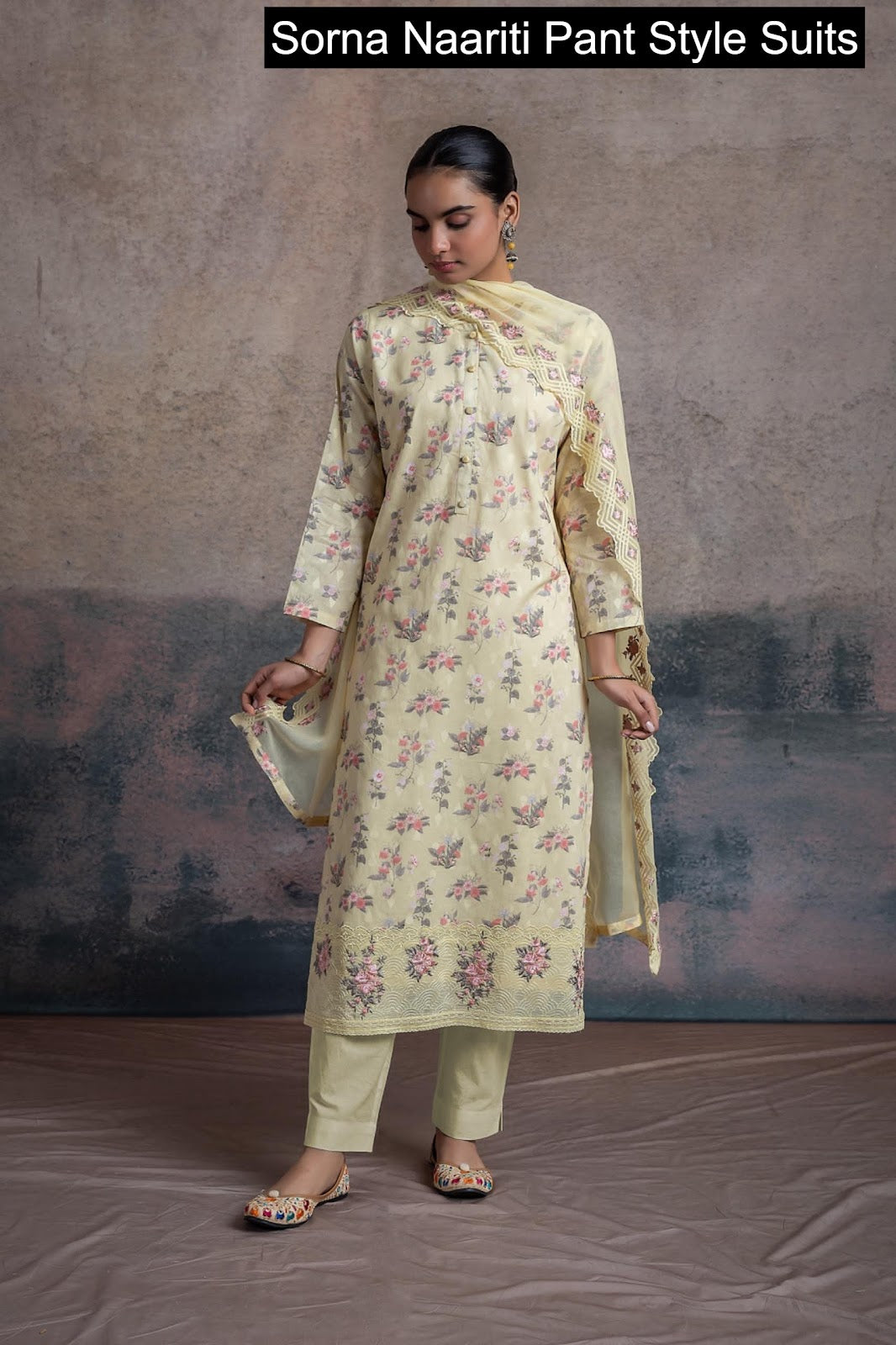 Sorna Naariti Cotton Pant Style Suits Wholesale Rate