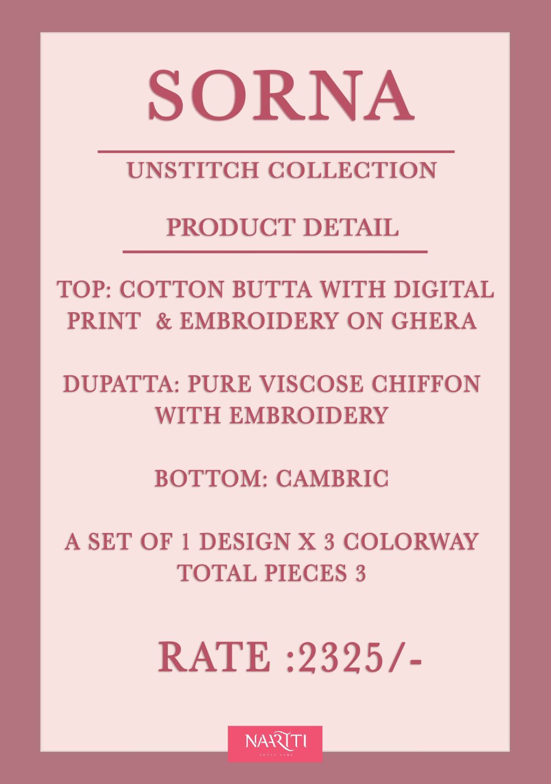 Sorna Naariti Cotton Pant Style Suits Wholesale Rate
