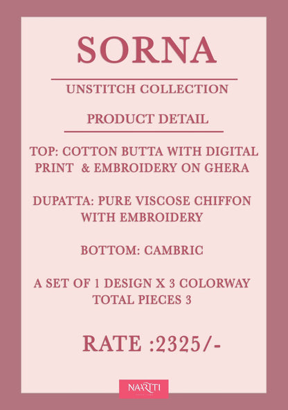 Sorna Naariti Cotton Pant Style Suits Wholesale Rate
