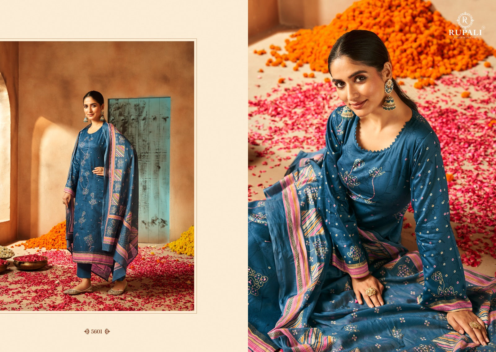 Soundarya Vol 2 Rupali Jaam Satin Pant Style Suits Wholesale Price