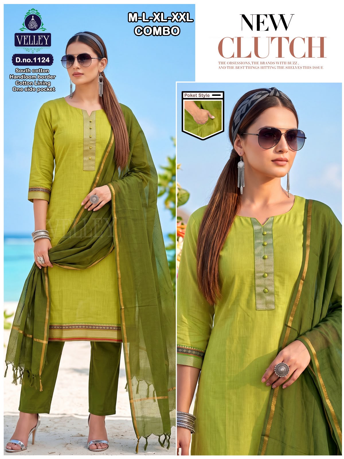 South Cotton 141026 Velley Readymade Pant Style Suits Manufacturer India