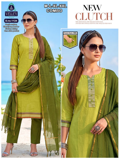 South Cotton 141026 Velley Readymade Pant Style Suits Manufacturer India