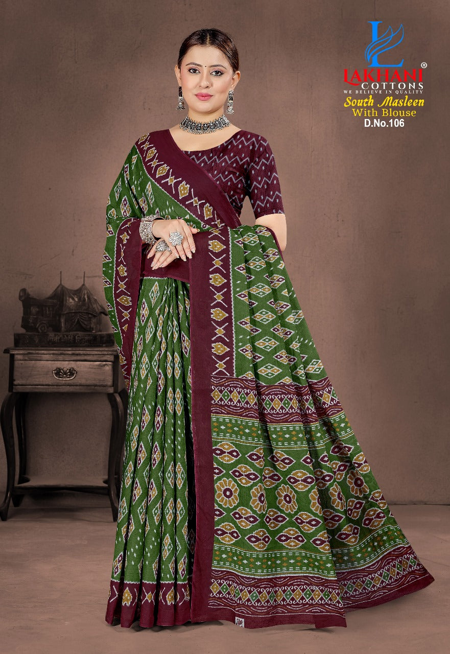 South Masleen Lakhani Cotton Sarees Supplier India