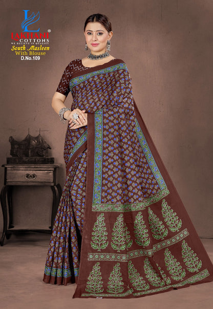 South Masleen Lakhani Cotton Sarees Supplier India