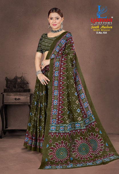 South Masleen Lakhani Cotton Sarees Supplier India