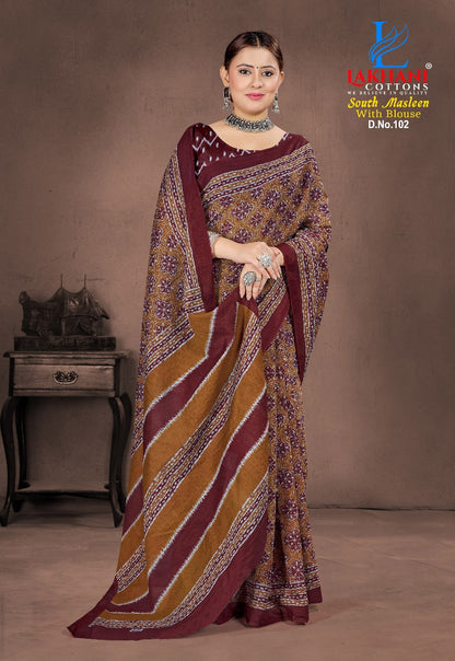 South Masleen Lakhani Cotton Sarees Supplier India