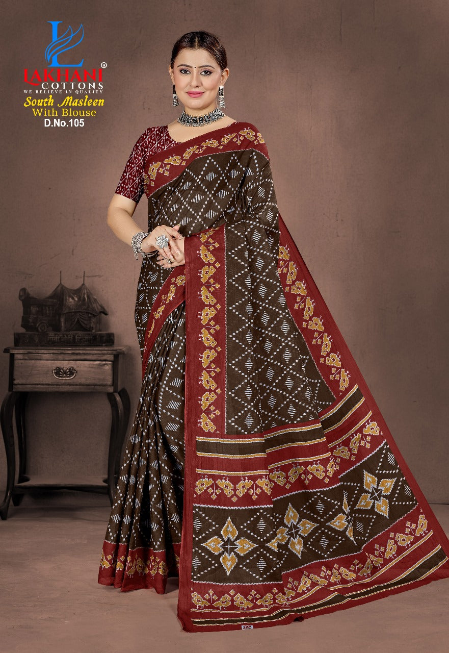 South Masleen Lakhani Cotton Sarees Supplier India