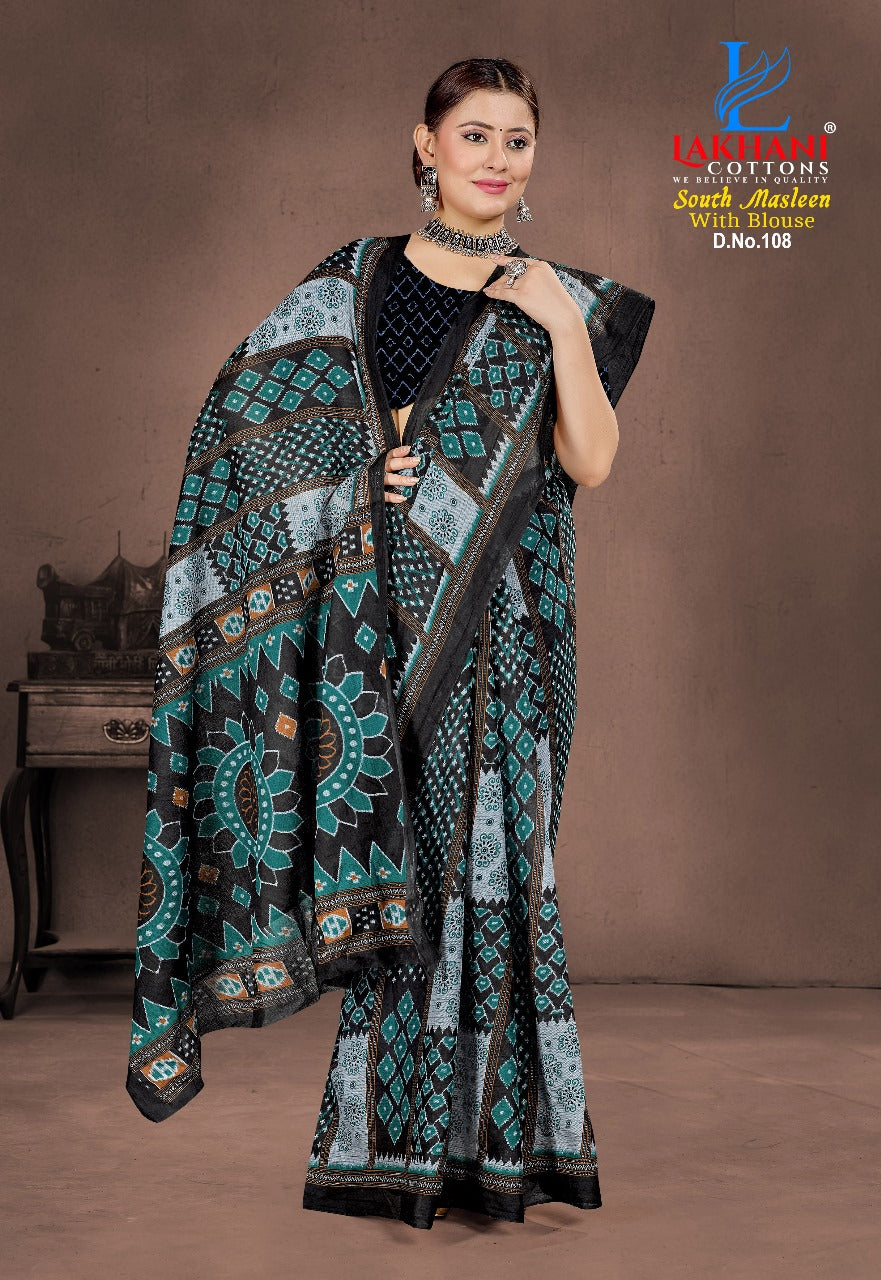 South Masleen Lakhani Cotton Sarees Supplier India