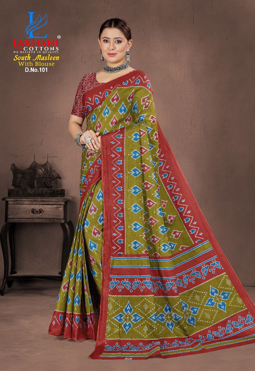 South Masleen Lakhani Cotton Sarees Supplier India