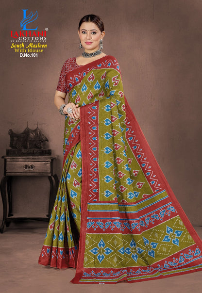 South Masleen Lakhani Cotton Sarees Supplier India