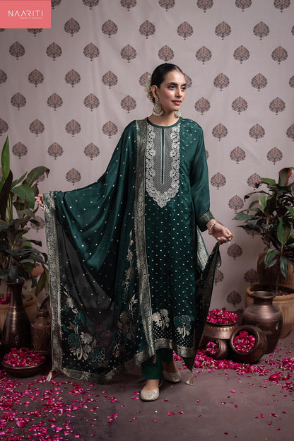 Sovree Naariti Silk Jacquard Pant Style Suits Wholesale Rate