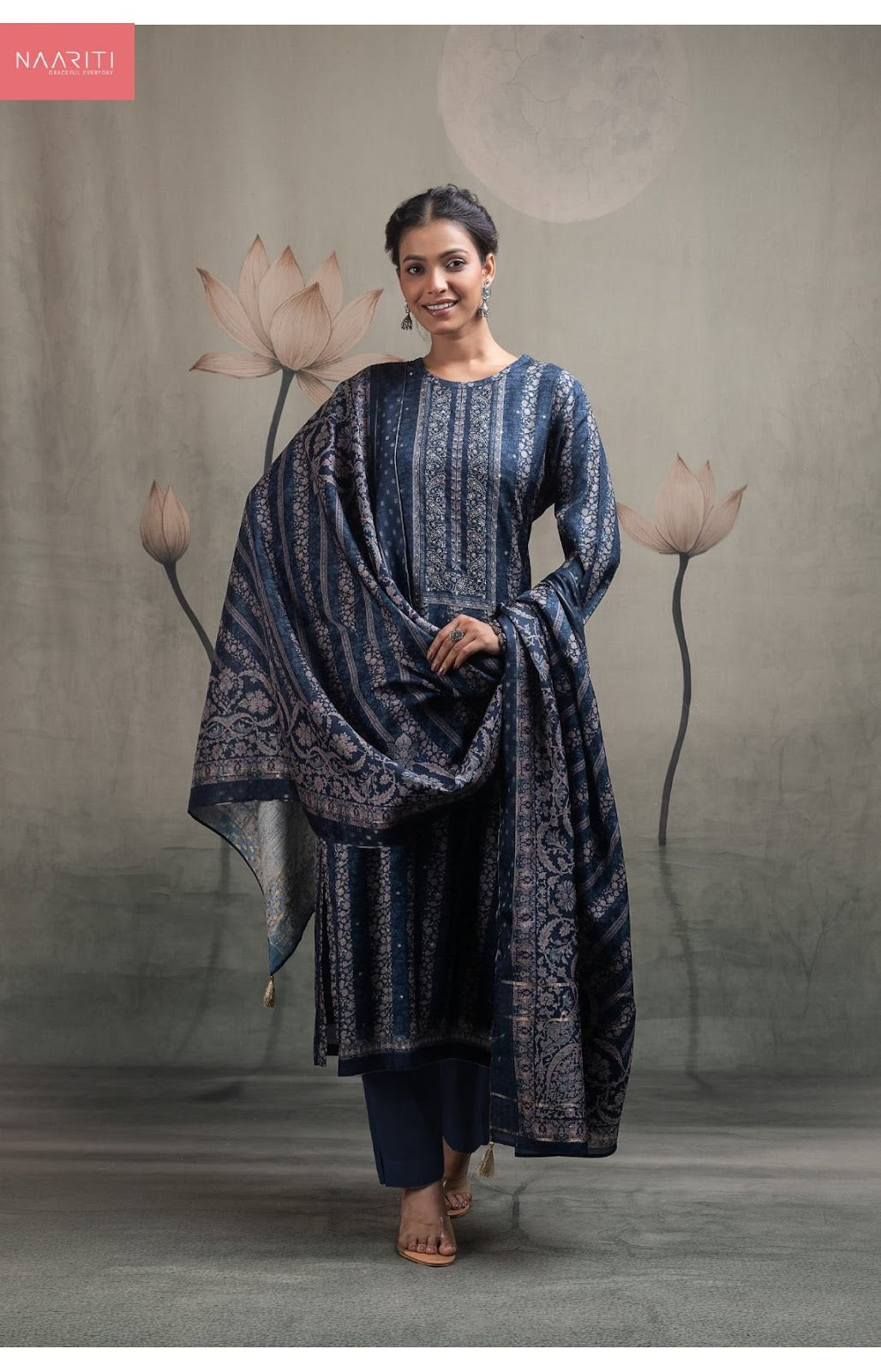 Sovri 141 Naariti Silk Jacquard Pant Style Suits Wholesale Price
