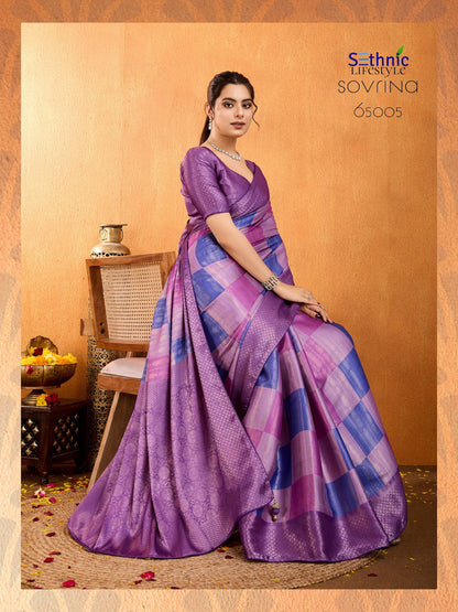 Sovrina 65001-65005 Sethnic Silk Sarees Wholesale Price