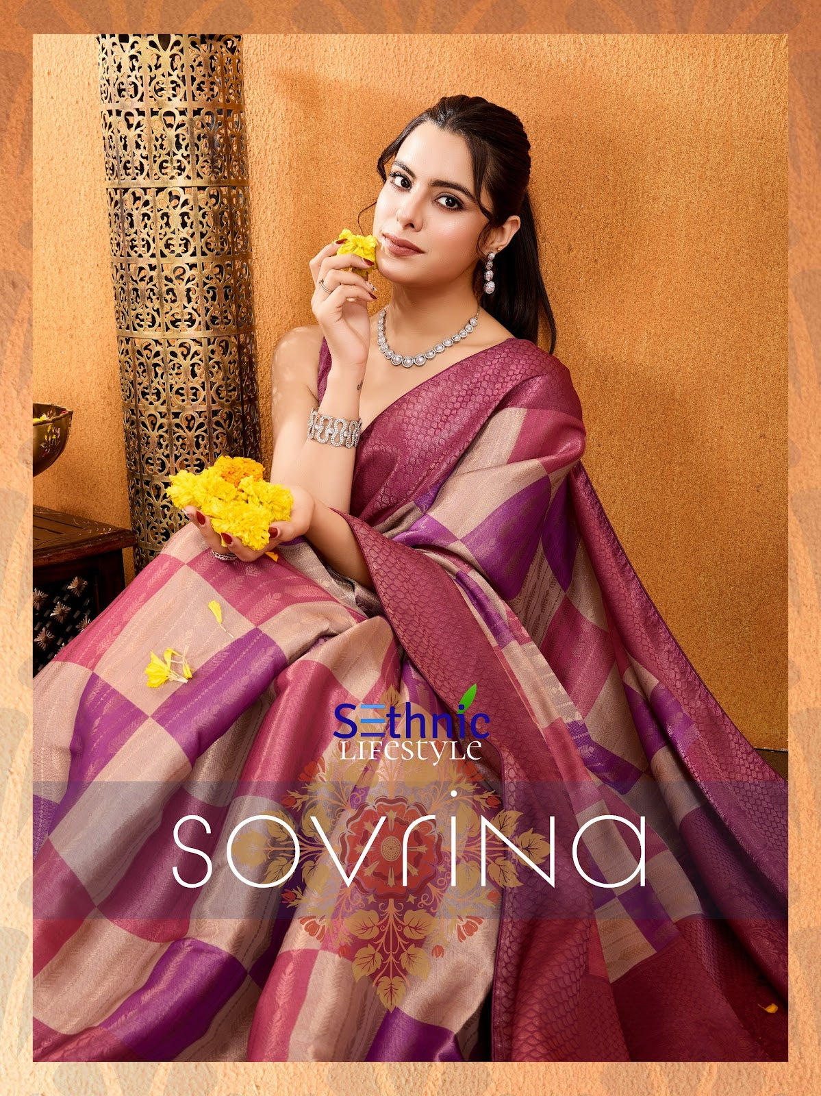 Sovrina 65001-65005 Sethnic Silk Sarees Wholesale Price