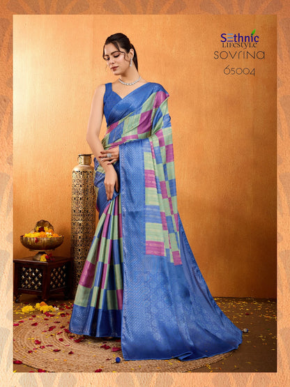 Sovrina 65001-65005 Sethnic Silk Sarees Wholesale Price
