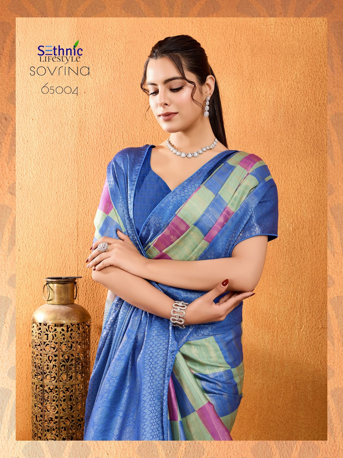 Sovrina 65001-65005 Sethnic Silk Sarees Wholesale Price