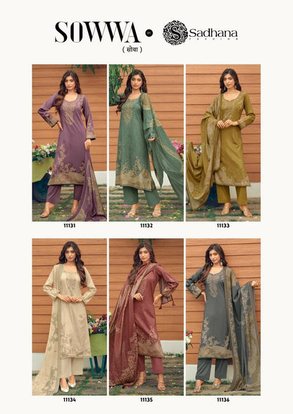 Sowwa Sadhana Jam Cotton Pant Style Suits Manufacturer