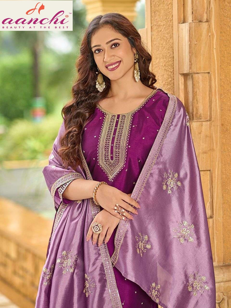 Soya Aanchi Crystal Silk Readymade Pant Style Suits Manufacturer India