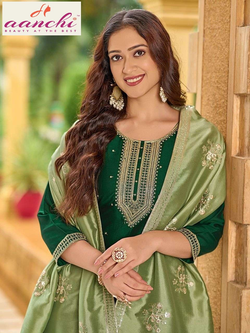 Soya Aanchi Crystal Silk Readymade Pant Style Suits Manufacturer India