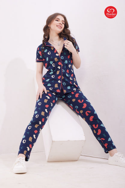 Sp001 Slumber Sinker Collar Night Suits Wholesale Price
