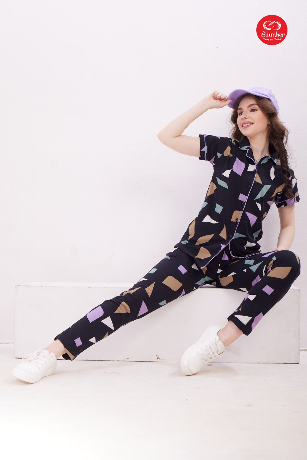 Sp001 Slumber Sinker Collar Night Suits Wholesale Price