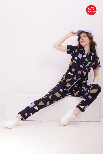 Sp001 Slumber Sinker Collar Night Suits Wholesale Price