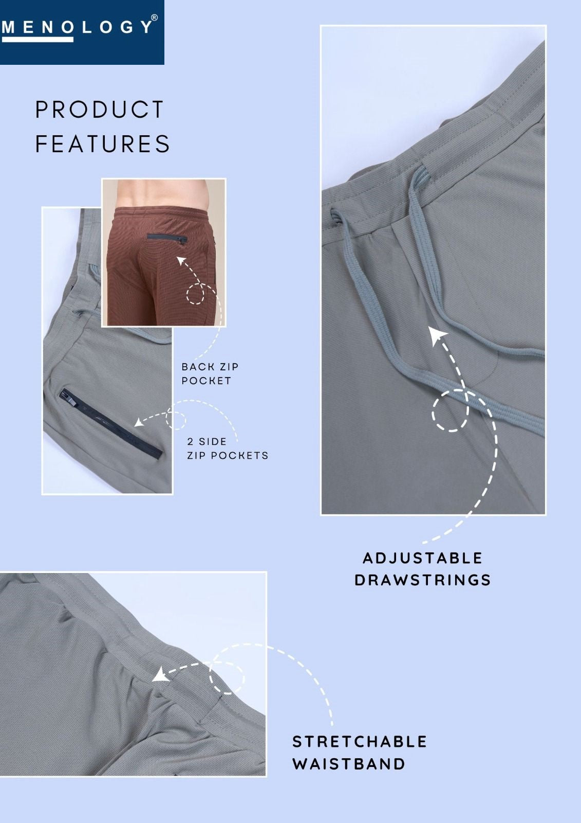 Sp J F7B Design 2044 Menology Knit Mens Track Pants Exporter