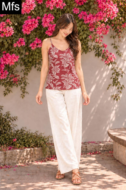 Spaghetti Straps Mfs Cotton Stylish Short Tops Exporter India