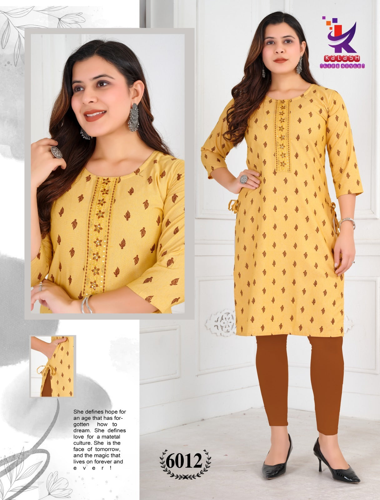 Spark Glow Mlm Kalash Lifestyle Khadi Cotton Kurti With Pocket Manufacturer Gujarat