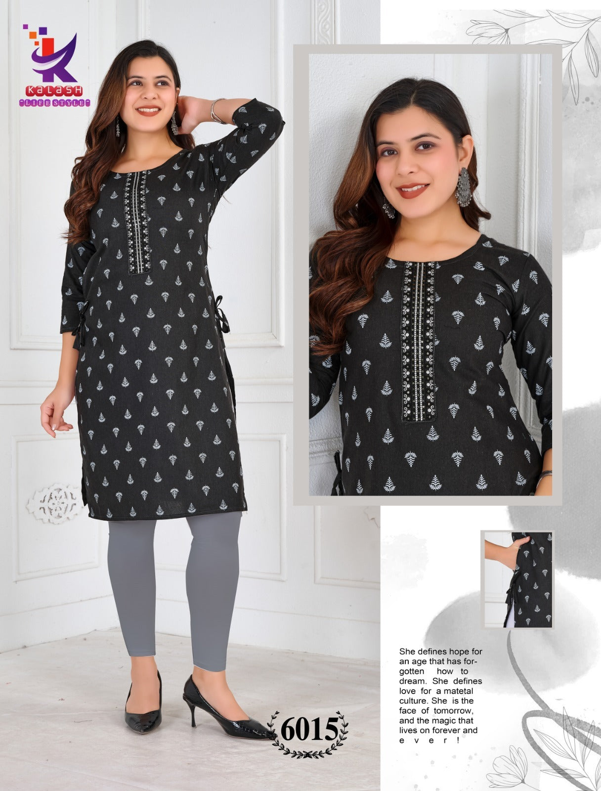 Spark Glow Mlm Kalash Lifestyle Khadi Cotton Kurti With Pocket Manufacturer Gujarat