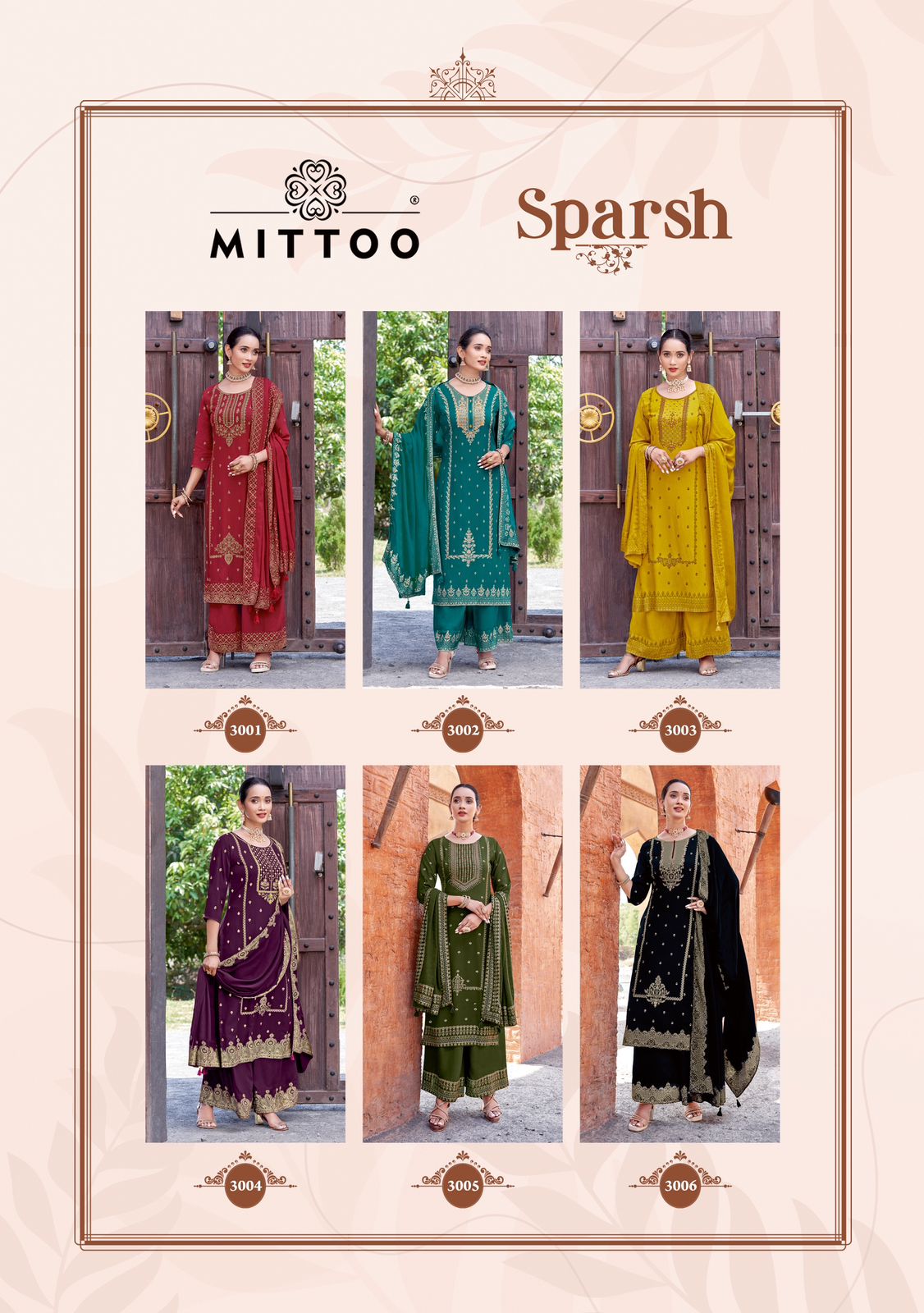 Sparsh Mittoo Rayon Readymade Plazzo Style Suits Supplier India