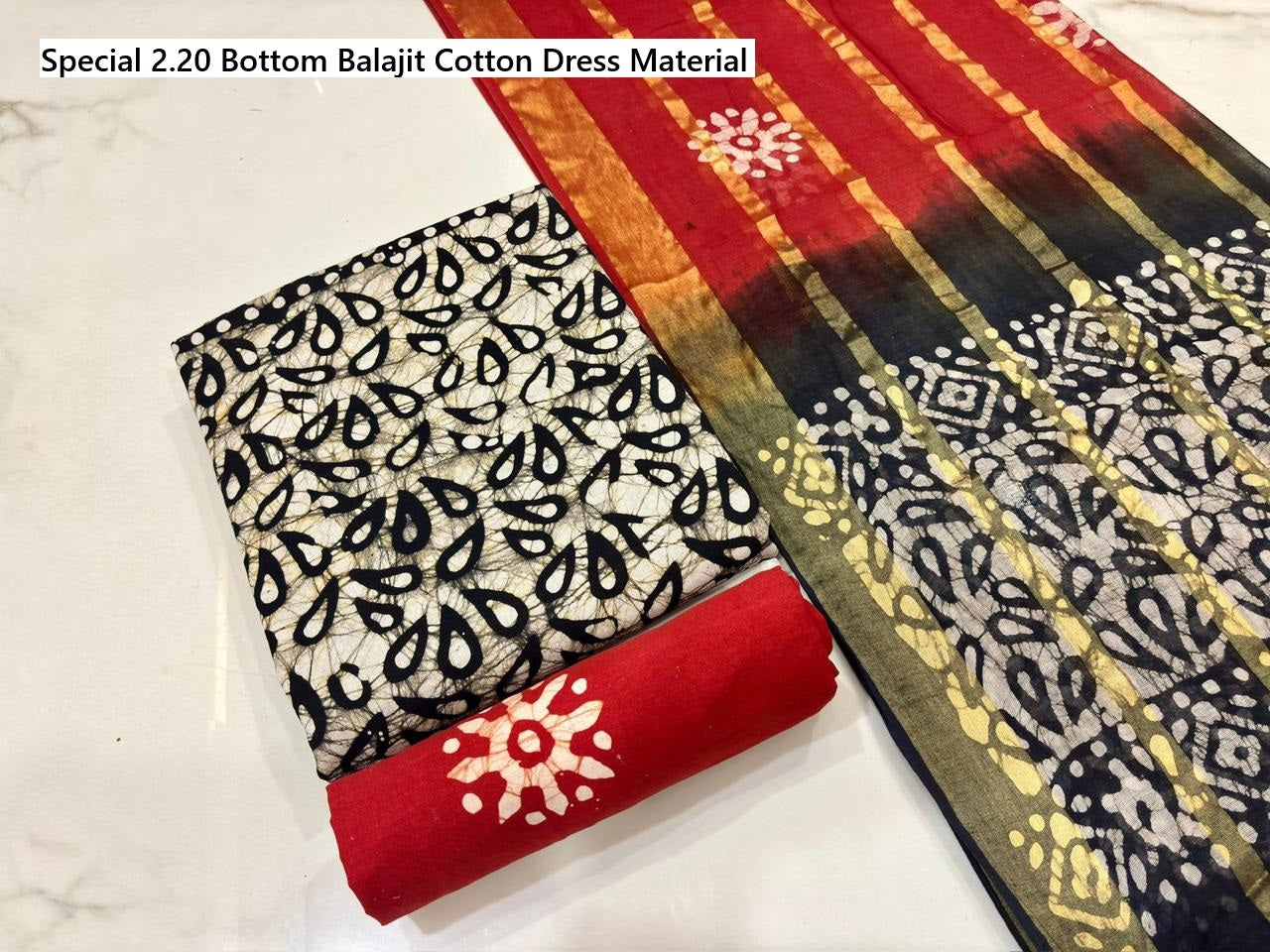 Special 2.20 Bottom Balajit Cotton Dress Material Manufacturer