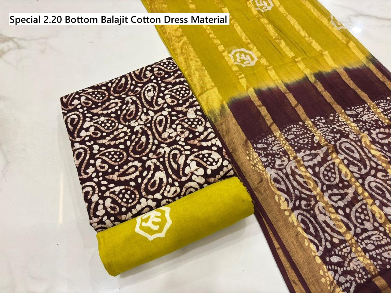 Special 2.20 Bottom Balajit Cotton Dress Material Manufacturer