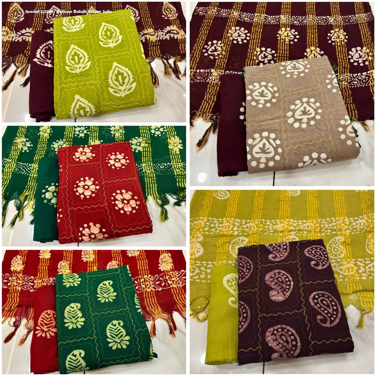 Special 2.25Mtr Bottom Balajit Rayon 14Kg Salwar Suits Wholesaler