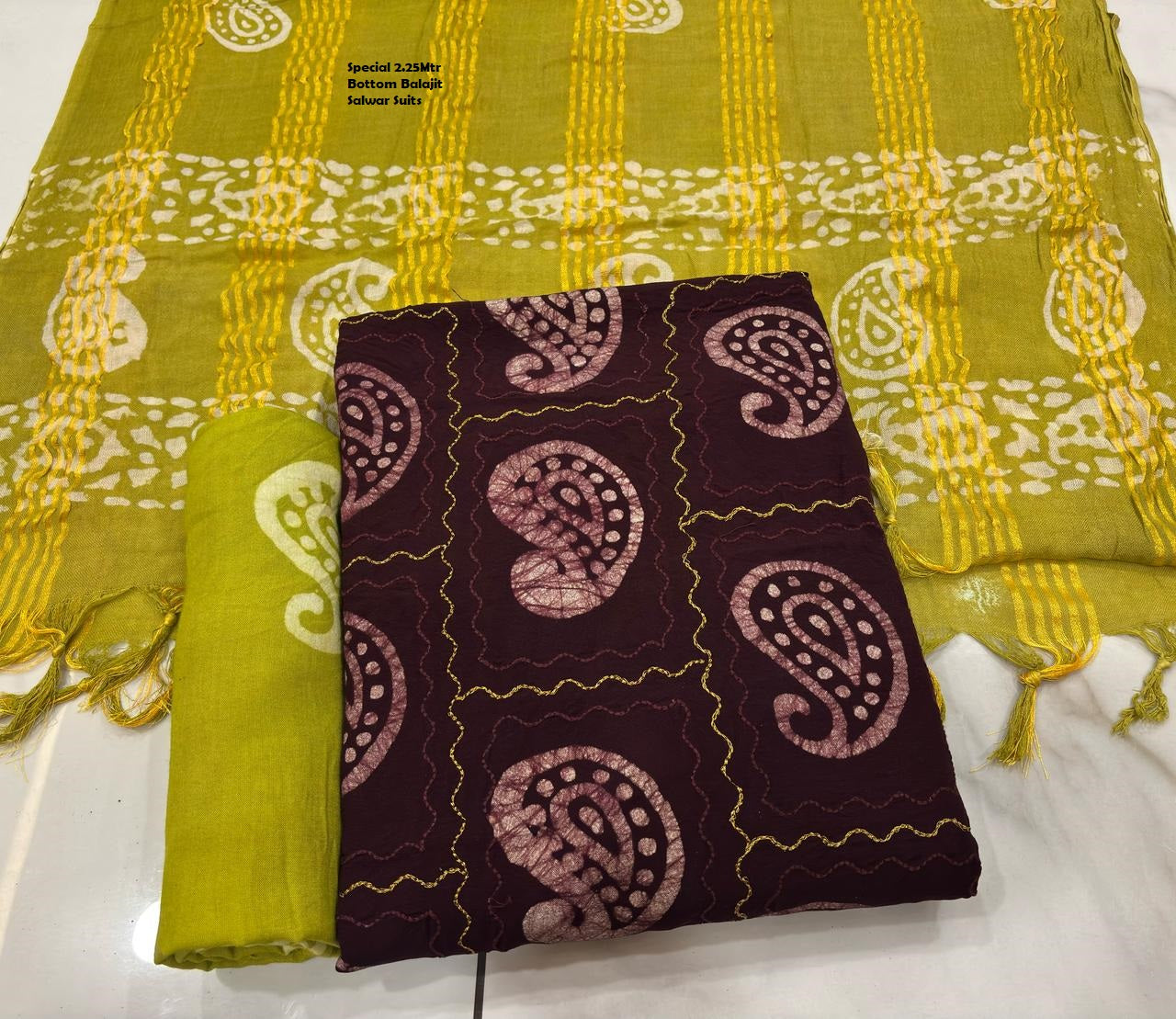 Special 2.25Mtr Bottom Balajit Rayon 14Kg Salwar Suits Wholesaler