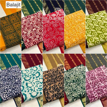 Special 2.25 Bottom Balajit Cotton Dress Material Supplier Gujarat