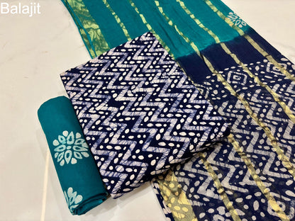 Special 2.25 Mtr Bottom 1303 Balajit Cotton Salwar Suits Exporter Gujarat