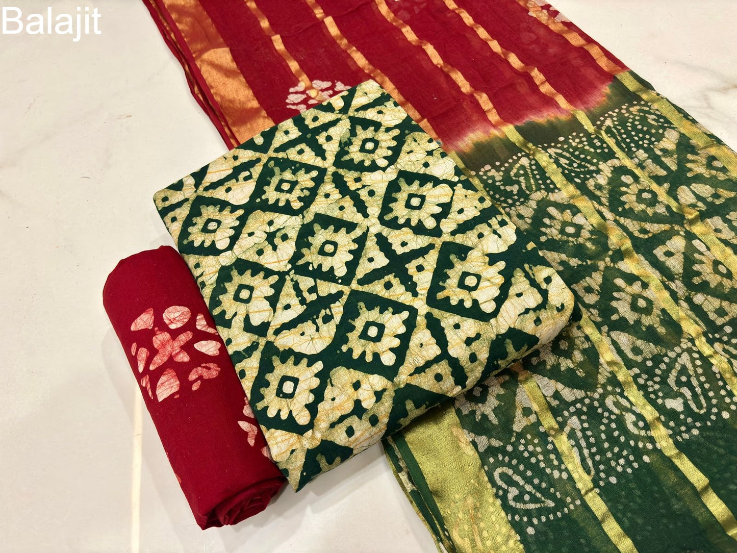 Special 2.25 Mtr Bottom 1303 Balajit Cotton Salwar Suits Exporter Gujarat