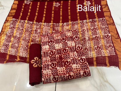 Special 2.25 Mtr Bottom Balajit Cotton Salwar Suits Manufacturer Ahmedabad